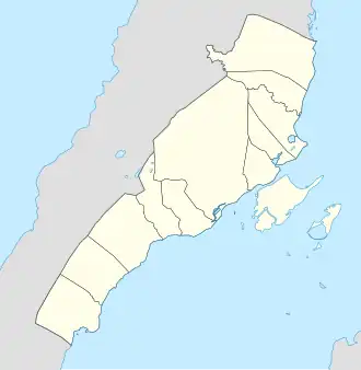 Map showing location of NUSTAR Resort & Casino within Metro Cebu