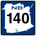 Route 140 marker