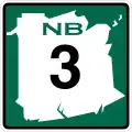 Route 3 marker
