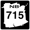 Route 715 marker