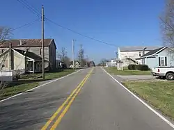 Looking north on Antioch Road in New Antioch
