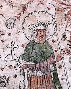 Image 8A medieval representation of Saint Olaf (from History of Yorkshire)