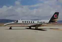 Oman Aviation Services Cessna Citation II in 1984
