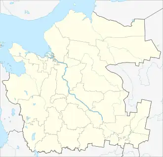 Nyonoksa is located in Arkhangelsk Oblast
