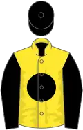 Yellow, black disc, sleeves and cap