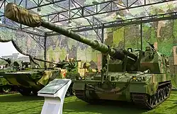 A PLZ-05 155&nbsp;mm self-propelled howitzer