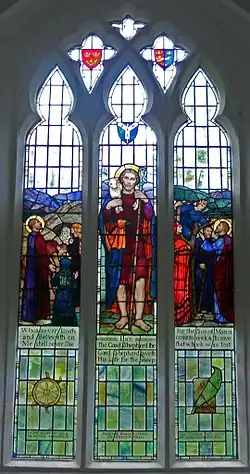 Stained Glass Window in Pettaugh Suffolk by Townshend and Howson