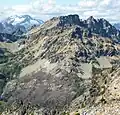 Pinnacle's southeast aspect from Saska Peak