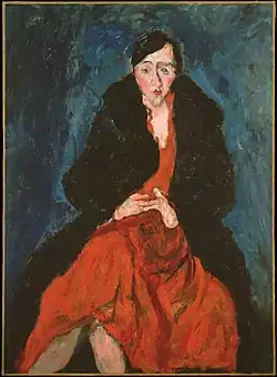 Portrait of Madeleine Castaing (c. 1929) oil on canvas, 100 × 73&nbsp;cm., Metropolitan Museum of Art, New York