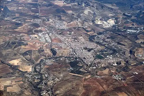 Aerial view of Puente Genil