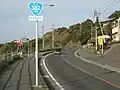 Route 382 in Yobuko, Saga Prefecture.