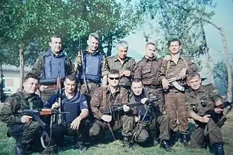 Police in v. Radusha in 2001