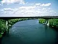 The TransCanada Highway bridge in Jemseg.
