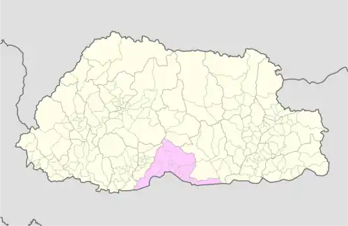 Location of Umling Gewog