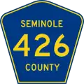 State Road 426 and County Road 426 marker