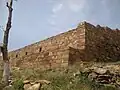 Side view of the Buddhist remains.