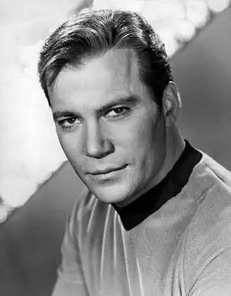 Picture of actor William Shatner as James T. Kirk in the 1960s