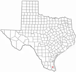 Location of Willamar, Texas