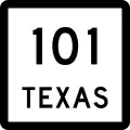 State Highway 101 marker