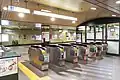 Oedo Line concourse in May 2022