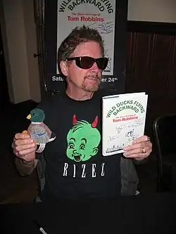 Robbins at Booksmith in San Francisco, 2005