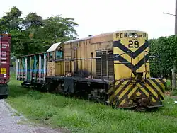 Image 46The railroad transportation suffered a lot of economic issues and disadvantages during the 2000s, it was not until 2010 passenger trains where reactivated. (from History of Honduras)