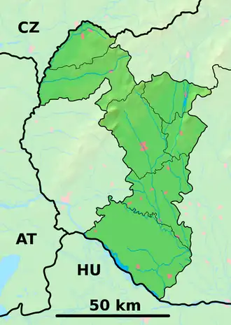 Gbely is located in Trnava Region