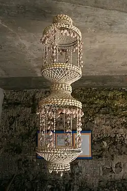 Typical shell lamp in the Philippines