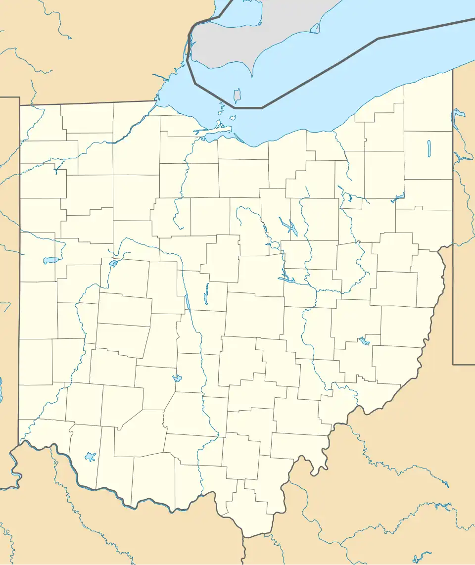 Map showing the location of Perry State Forest