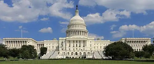 The west front of the United States Capitol in 2013