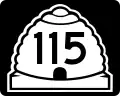 State Route 115 marker