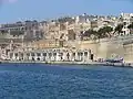 View of the church in Valletta