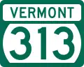 Route 313 marker
