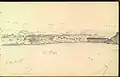 View of Praia and its plateau around 1896