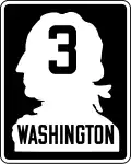 Primary State Highway 3 marker