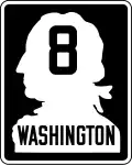 Primary State Highway 8 marker