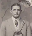 William Albert Robertson with the British Isles team in 1910