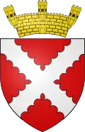 Żabbar (Città Hompesch). Gules a saltire engrailed Argent.[22]